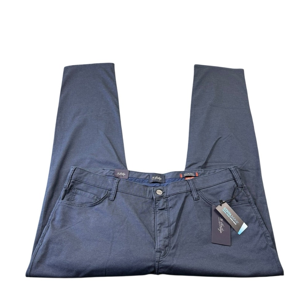 34 Heritage Charisma Navy Coolmax Men's Stretch Jeans 44x34 H001118-31709